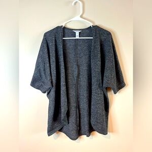 Arizona Dark Gray Short Sleeve Cardigan EUC